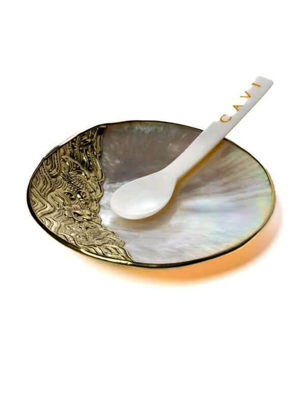 Perfect for Preserving the Caviar's Delicate Flavor | mother-of-pearl plate